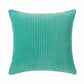 Ribbed Textured Pillow Cover Decorative Square Cushion Case Single Piece 17.7x17.7in