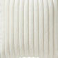 Textured Corded Pillow Cover Decorative Square Cushion Case Single Piece 17.7x17.7in