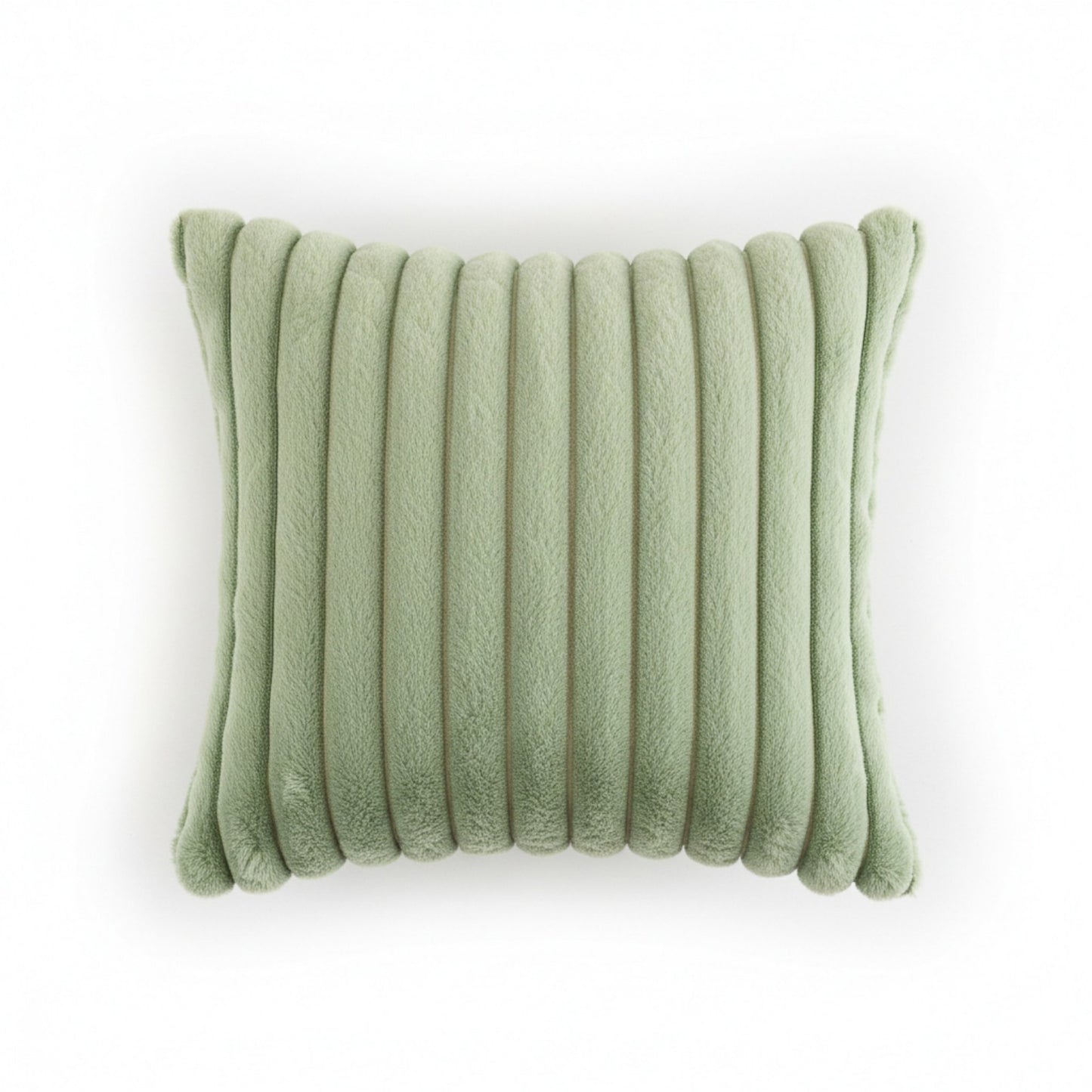 Textured Corded Pillow Cover Decorative Square Cushion Case Single Piece 17.7x17.7in