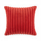 Textured Corded Pillow Cover Decorative Square Cushion Case Single Piece 17.7x17.7in