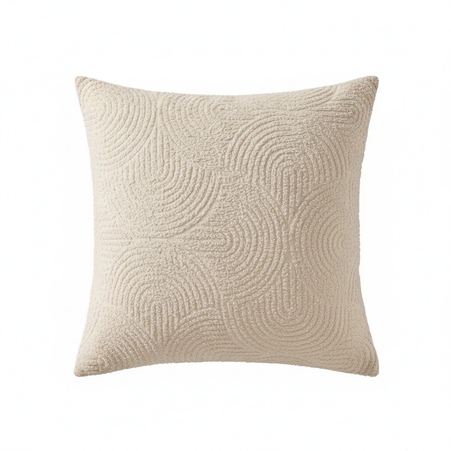 Textured Geometric Decorative Throw Pillow Cover Soft Woven Square Cushion Cover with Hidden Zipper 17.7x17.7in