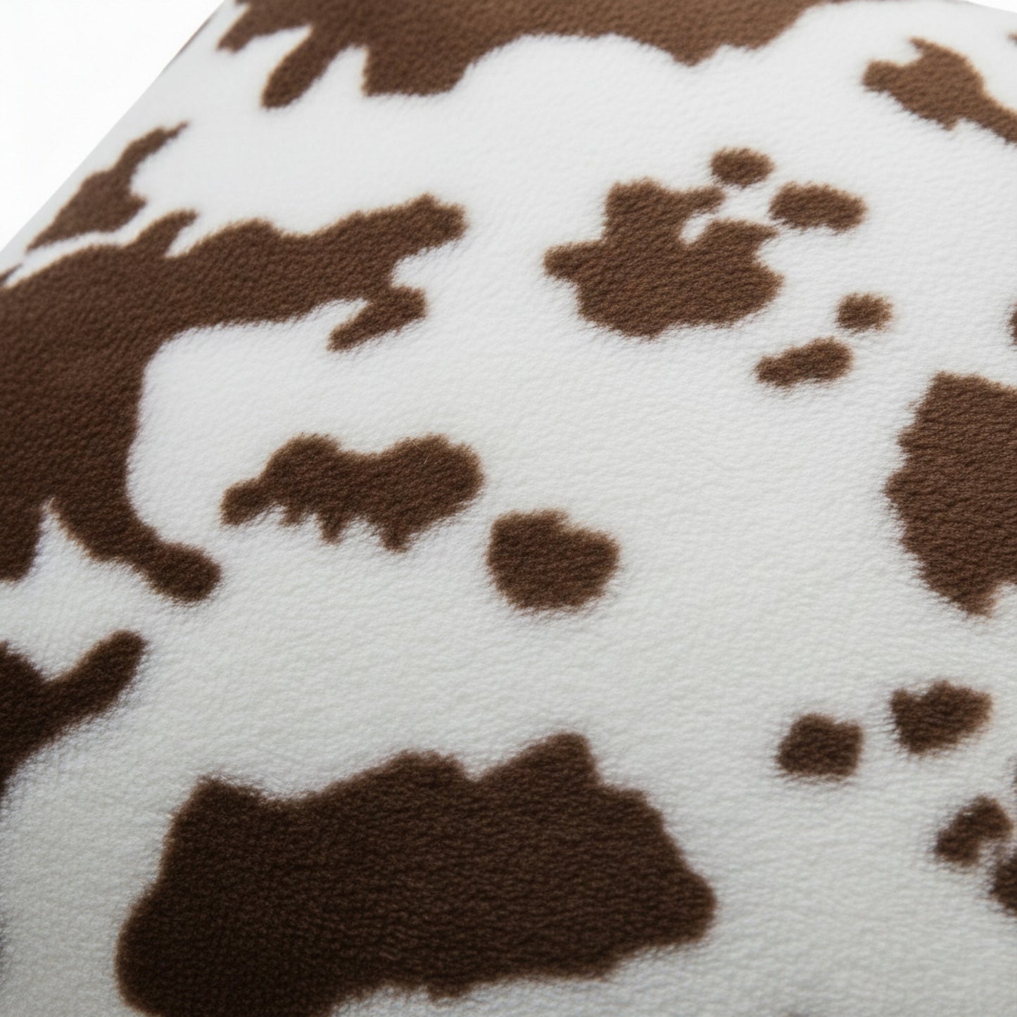 Cow Print Decorative Throw Pillow Covers 2-Pack Soft Plush Square Cushion Covers with Hidden Zipper 17.7x17.7in