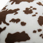 Cow Print Decorative Throw Pillow Covers 2-Pack Soft Plush Square Cushion Covers with Hidden Zipper 17.7x17.7in
