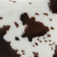 Cow Print Decorative Throw Pillow Covers 2-Pack Soft Plush Square Cushion Covers with Hidden Zipper 17.7x17.7in
