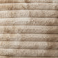 Plush Textured Decorative Throw Pillow 2 Pack with Ribbed Surface Square Accent Cushions 17.7x17.7in