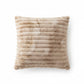 Plush Textured Decorative Throw Pillow 2 Pack with Ribbed Surface Square Accent Cushions 17.7x17.7in