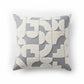 Textured Abstract Decorative Throw Pillow 2 Pack with Raised Geometric Pattern Square Accent Cushions 17.7x17.7in
