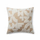 Textured Abstract Decorative Throw Pillow 2 Pack with Raised Geometric Pattern Square Accent Cushions 17.7x17.7in