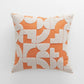 Textured Abstract Decorative Throw Pillow 2 Pack with Raised Geometric Pattern Square Accent Cushions 17.7x17.7in
