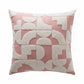 Textured Abstract Decorative Throw Pillow 2 Pack with Raised Geometric Pattern Square Accent Cushions 17.7x17.7in