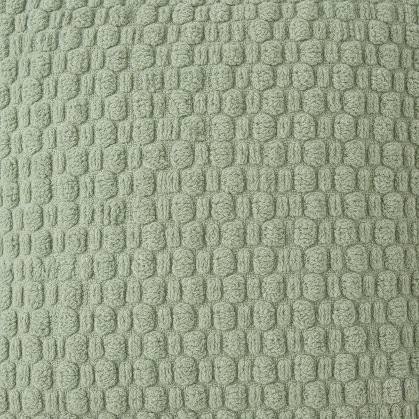 Textured Knit Decorative Throw Pillow with Raised Waffle Pattern Square Accent Cushion 17.7x17.7in