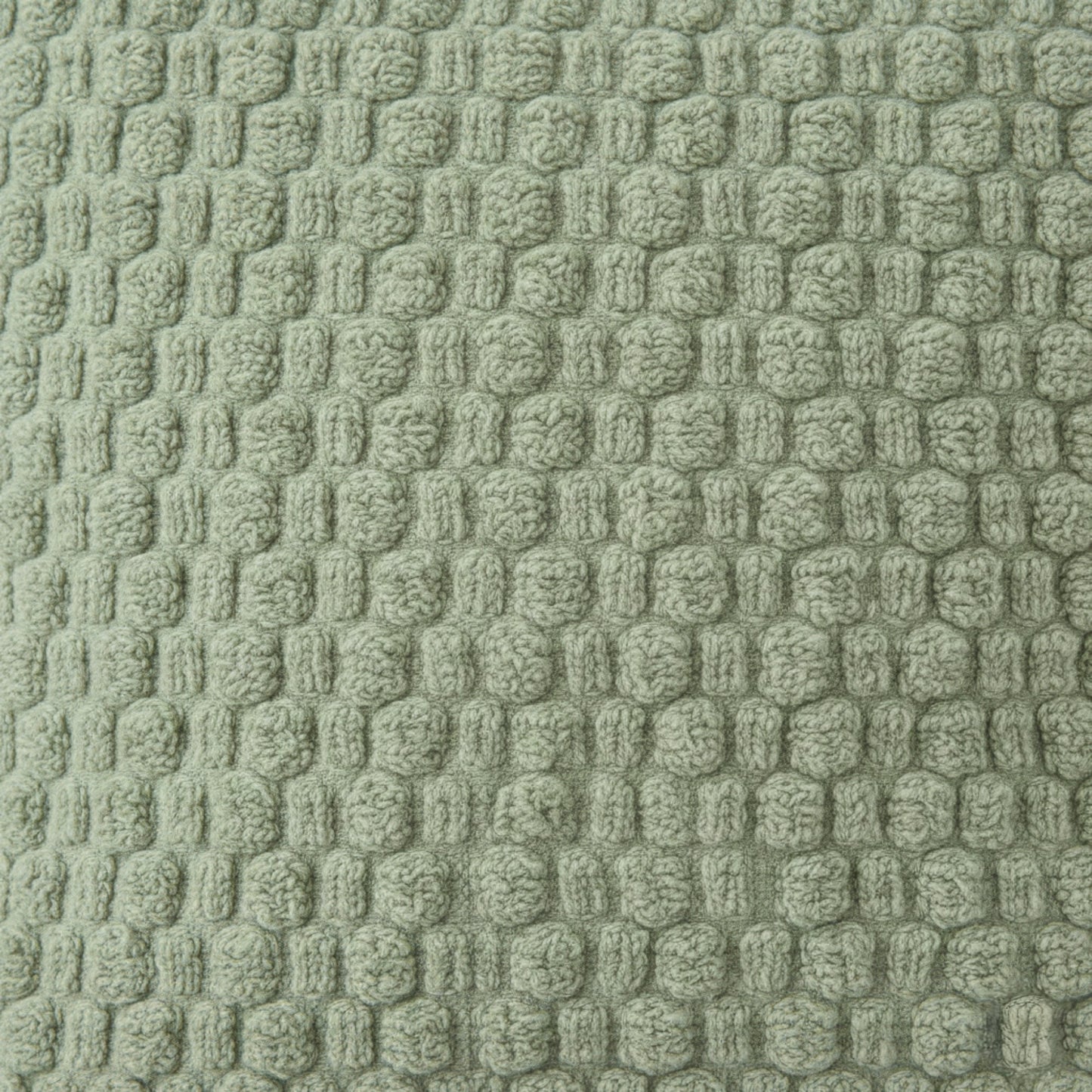 Textured Knit Decorative Throw Pillow with Raised Waffle Pattern Square Accent Cushion 17.7x17.7in
