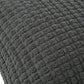 Textured Knit Decorative Throw Pillow with Raised Waffle Pattern Square Accent Cushion 17.7x17.7in