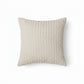 Textured Knit Decorative Throw Pillow with Raised Waffle Pattern Square Accent Cushion 17.7x17.7in