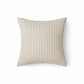 Textured Knit Decorative Throw Pillow with Raised Waffle Pattern Square Accent Cushion 17.7x17.7in