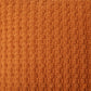 Textured Knit Decorative Throw Pillow with Raised Waffle Pattern Square Accent Cushion 17.7x17.7in