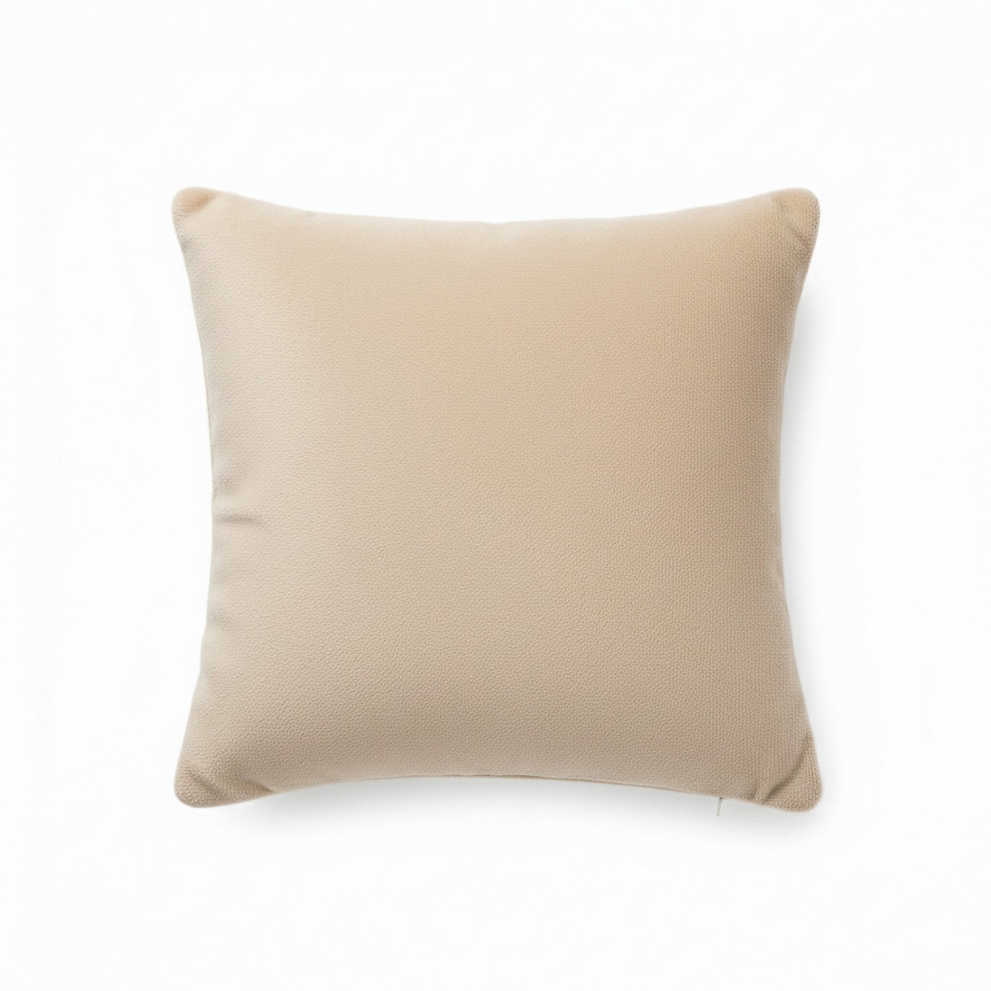 Textured Botanical Decorative Throw Pillow with Raised Leaf Embroidery Square Accent Cushion 17.7x17.7in