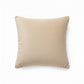 Textured Botanical Decorative Throw Pillow with Raised Leaf Embroidery Square Accent Cushion 17.7x17.7in