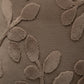 Textured Botanical Decorative Throw Pillow with Raised Leaf Embroidery Square Accent Cushion 17.7x17.7in