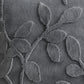 Textured Botanical Decorative Throw Pillow with Raised Leaf Embroidery Square Accent Cushion 17.7x17.7in