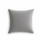 Textured Botanical Decorative Throw Pillow with Raised Leaf Embroidery Square Accent Cushion 17.7x17.7in