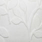 Textured Botanical Decorative Throw Pillow with Raised Leaf Embroidery Square Accent Cushion 17.7x17.7in