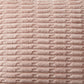 Textured Woven Decorative Throw Pillow with Raised Grid Pattern Square Accent Cushion 17.7x17.7in