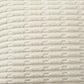 Textured Woven Decorative Throw Pillow with Raised Grid Pattern Square Accent Cushion 17.7x17.7in