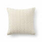 Textured Woven Decorative Throw Pillow with Raised Grid Pattern Square Accent Cushion 17.7x17.7in