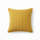 Textured Woven Decorative Throw Pillow with Raised Grid Pattern Square Accent Cushion 17.7x17.7in