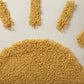 Tufted Sun Decorative Throw Pillow with Textured Embroidery and Tassel Corners