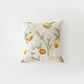 Decorative Floral Throw Pillow Cover Soft Textured Fabric Square Cushion Cover Single Pack