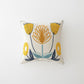 Decorative Floral Throw Pillow Cover Soft Textured Fabric Square Cushion Cover Single Pack