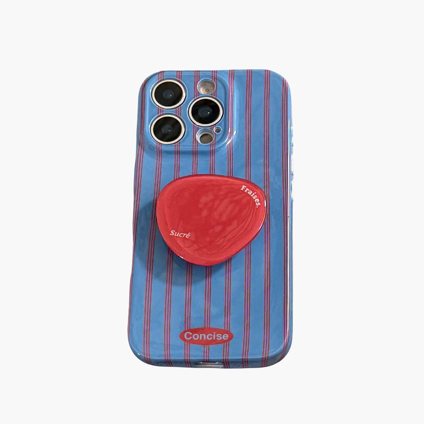 Graphic Phone Case with Glossy Finish Raised Grip Accent and Protective Slim Fit