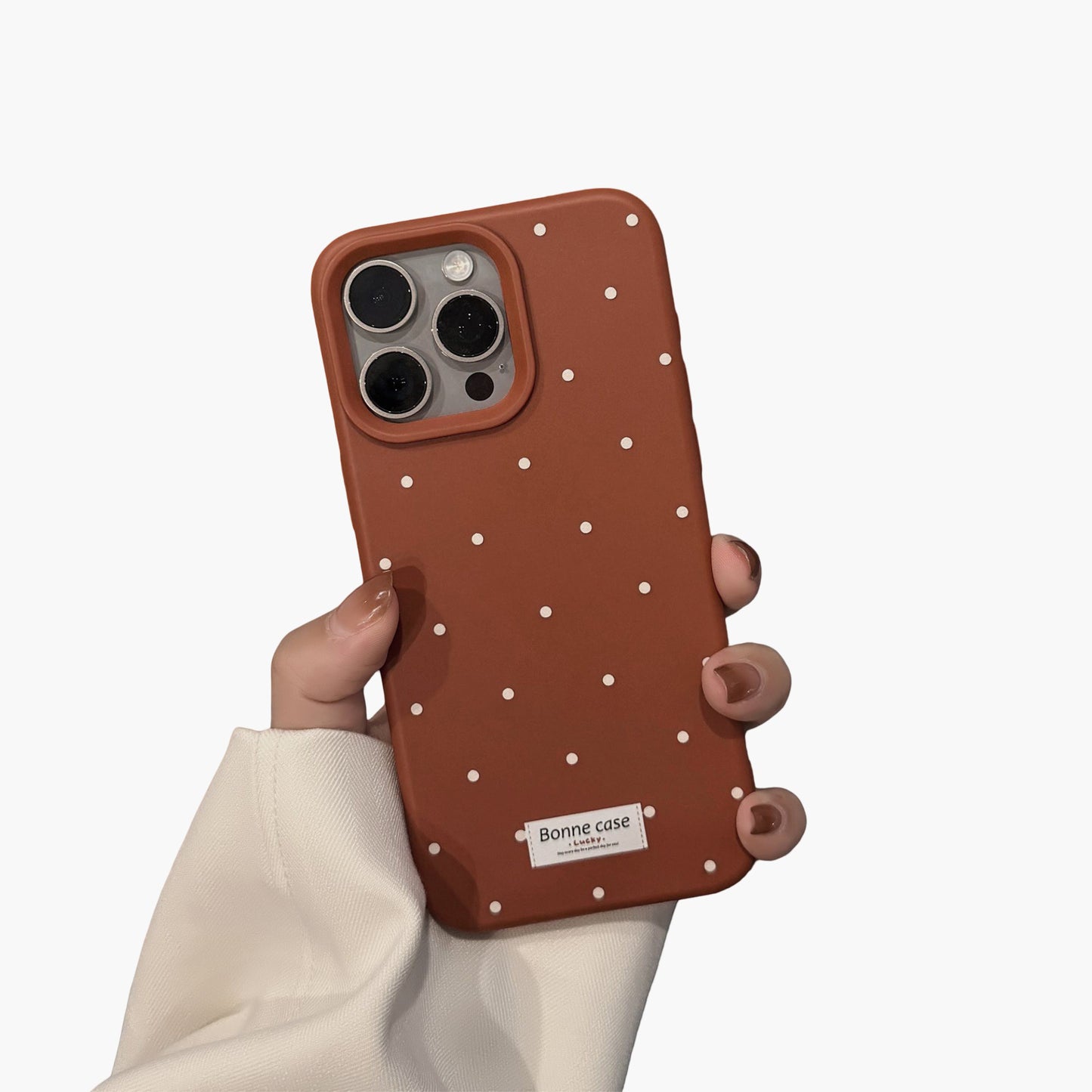 Polka Dot Phone Case with Soft Touch Finish Slim Protective Cover