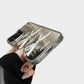 Mirror Bow Phone Case with Ribbon Graphic Design