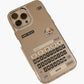 Mirror Phone Case with Chat Message Graphic Text Design Reflective Protective Cover