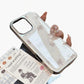 Clear Phone Case with Puppy Print Pattern Cute Dog Design Lightweight Protective Cover