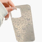 Butterfly Floral Phone Case with Glitter Detail Clear Pattern Lightweight Protective Cover
