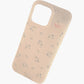 Floral Phone Case with Minimal Flower Pattern Soft Matte Finish Protective Cover
