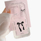 Phone Case with Card Holder Pocket Bow Graphic Design Protective Cover
