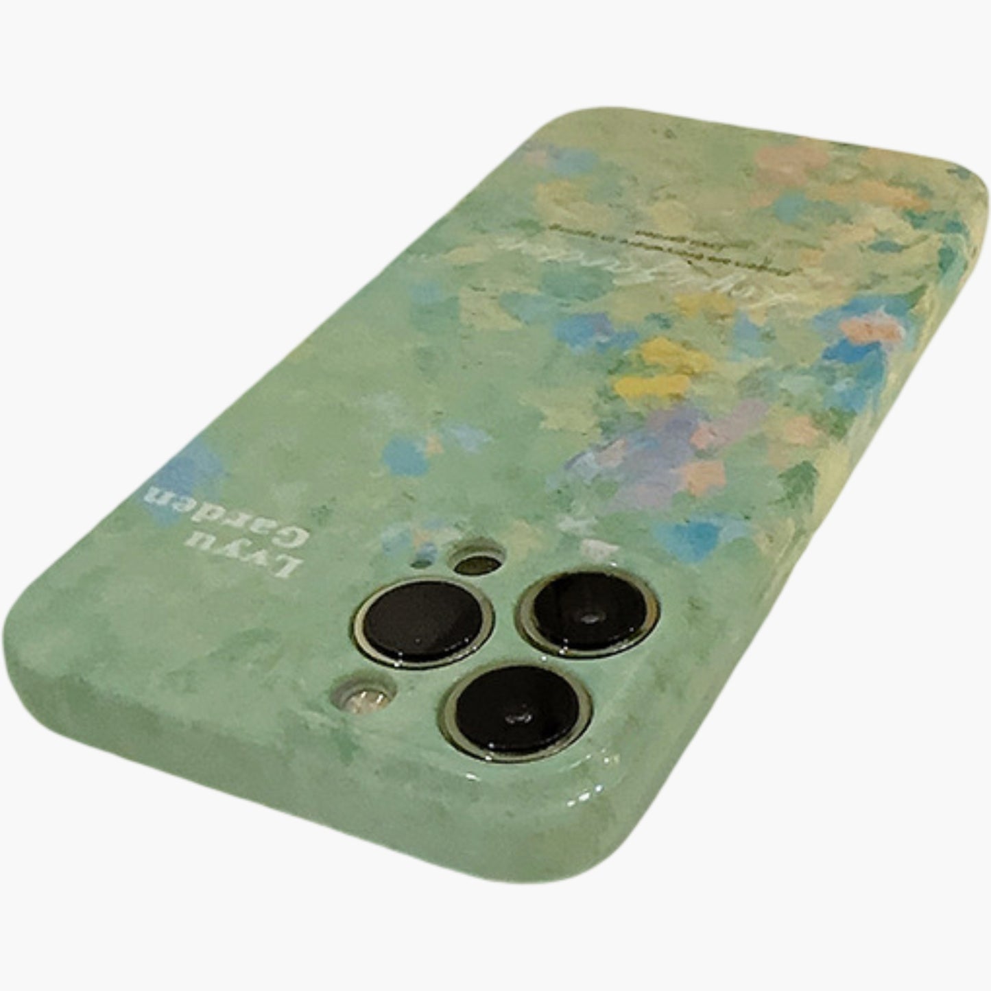 Floral Art Phone Case with Abstract Painting Pattern Soft Matte Protective Cover