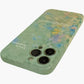 Floral Art Phone Case with Abstract Painting Pattern Soft Matte Protective Cover