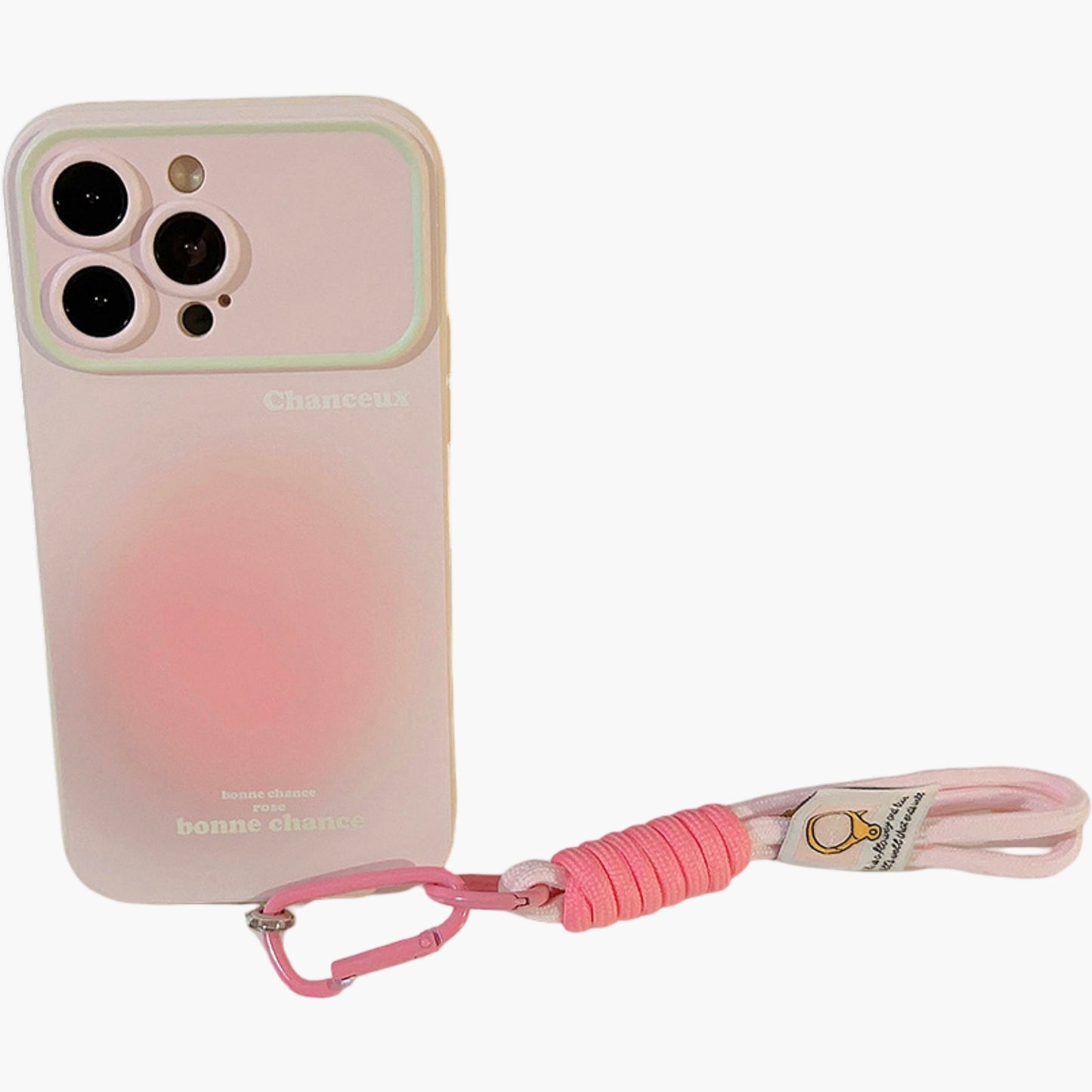 Gradient Phone Case with Wrist Strap Slim Protective Cover