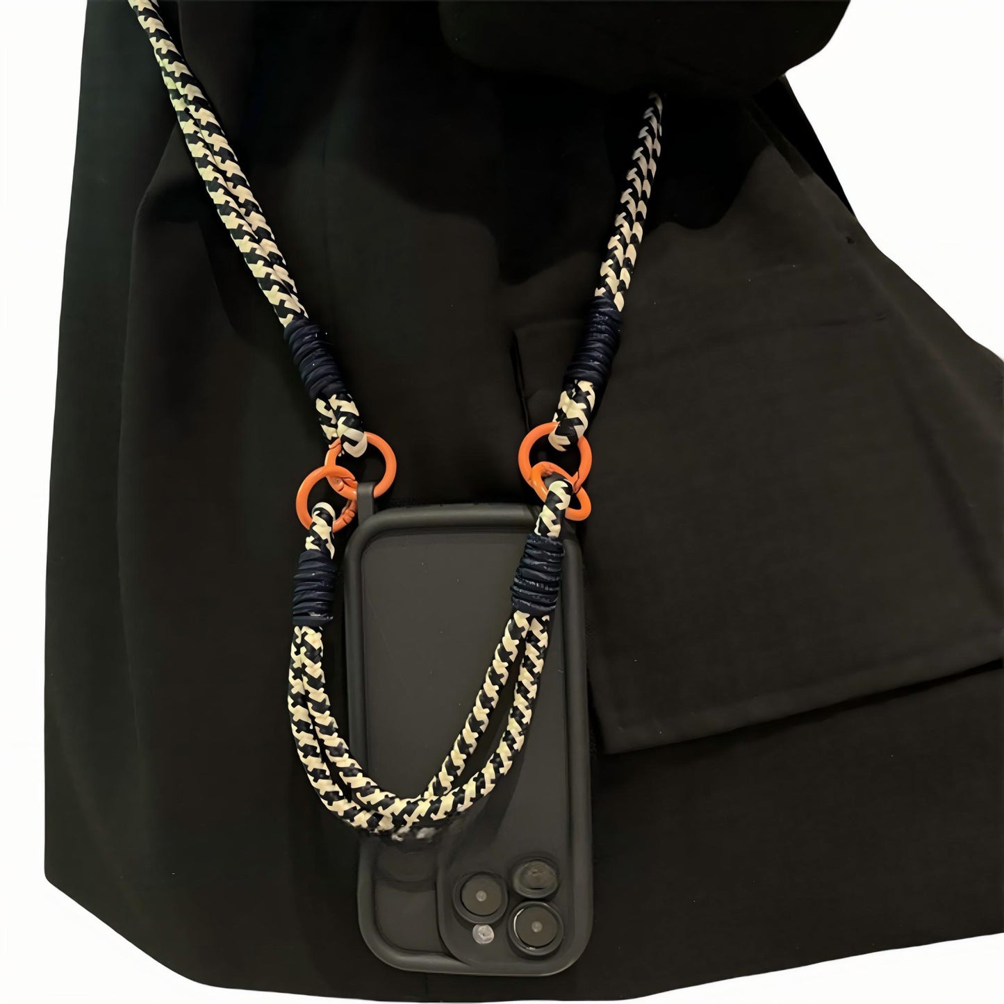 Crossbody Phone Case with Adjustable Strap Shock Resistant Silicone Cover Hands Free Design