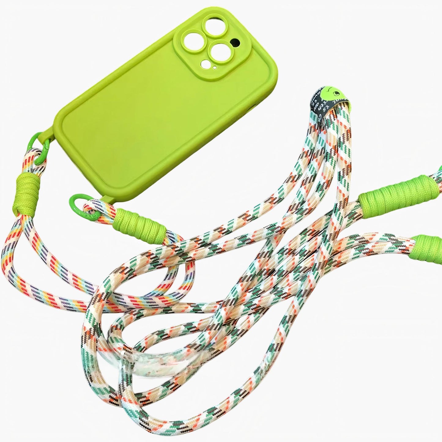Crossbody Phone Case with Adjustable Strap Shock Resistant Silicone Cover Hands Free Design