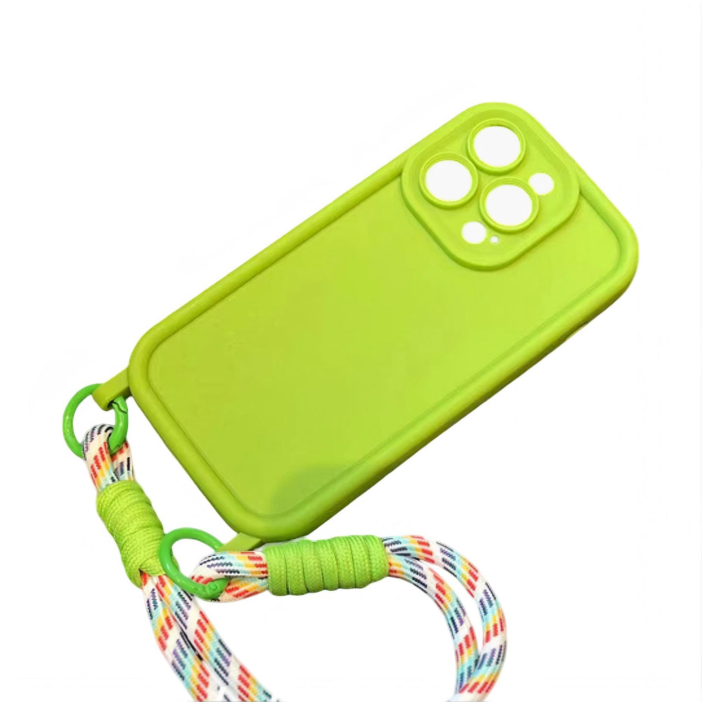 Crossbody Phone Case with Adjustable Strap Shock Resistant Silicone Cover Hands Free Design