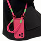Crossbody Phone Case with Adjustable Strap Shock Resistant Silicone Cover Hands Free Design