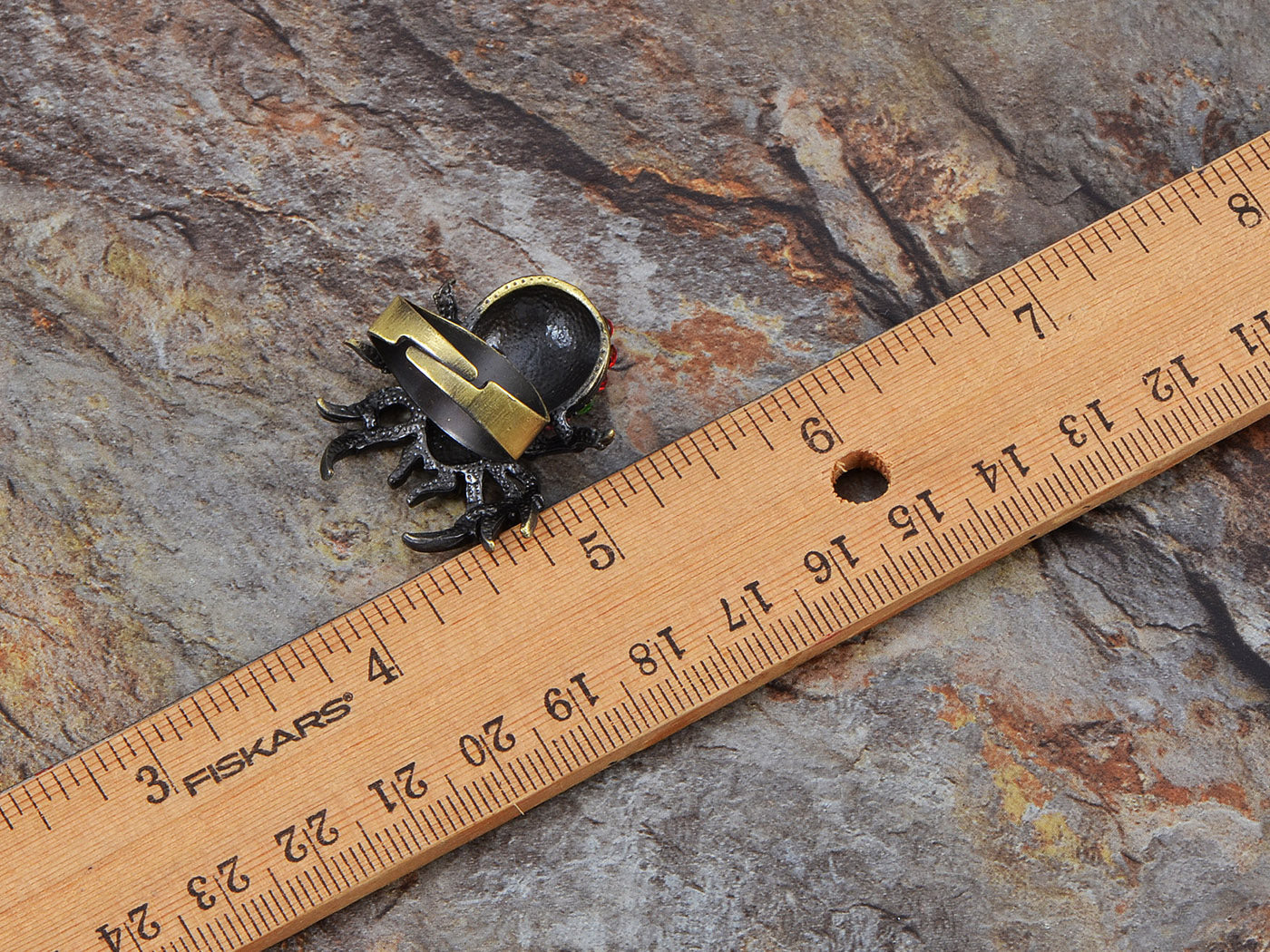 Multicolor Czech Body Spider Insect Bug Jewelry Ring