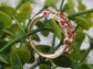 Ruby Embedded Criss Cross Design Ring